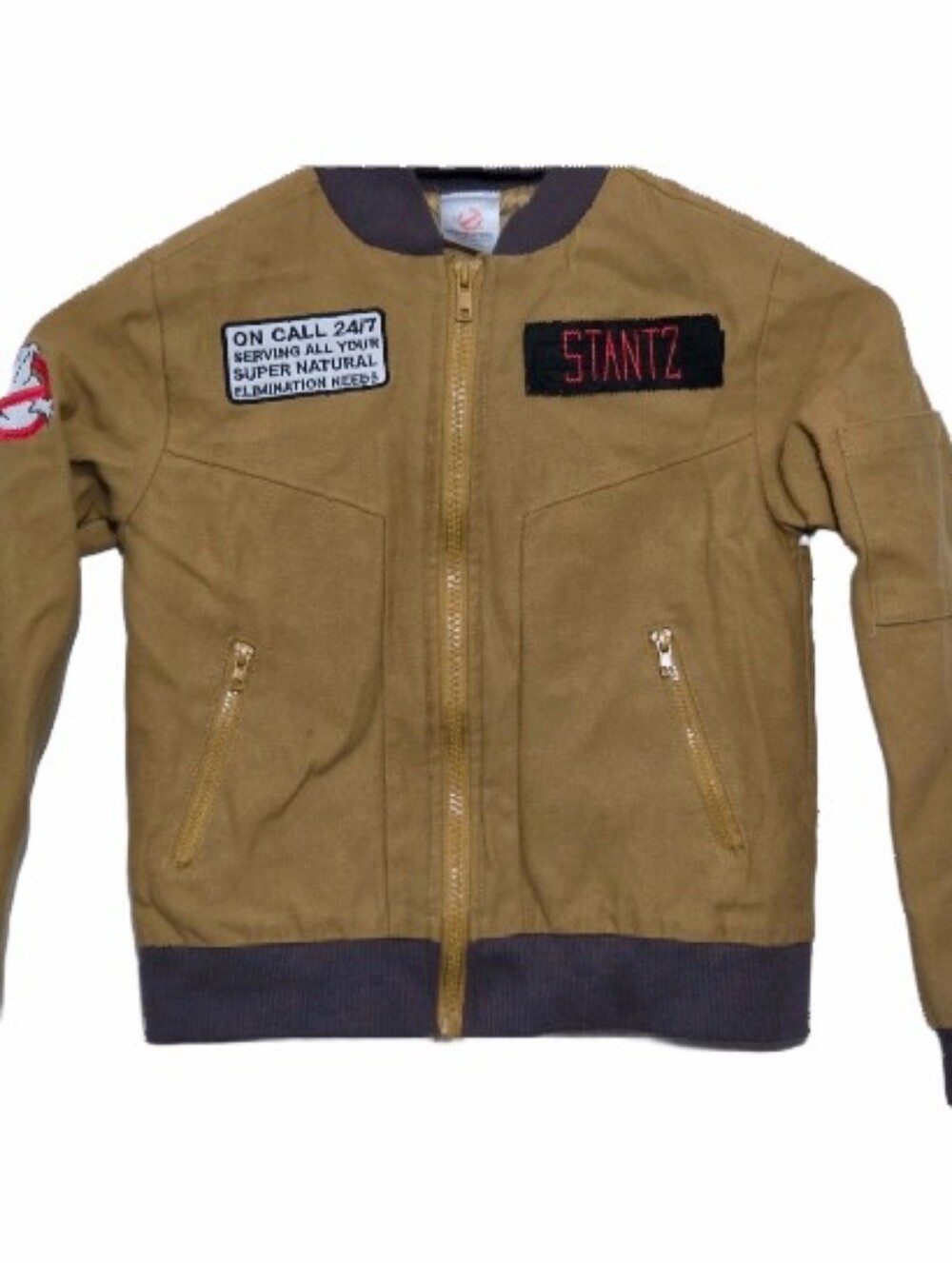 ❗Ghostbusters Kids Spirit Tan Brown Stantz Jacket Size Small❗